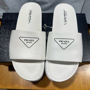 Prada Lug Sole Leather Sandals/Slides Men’s US 9.5